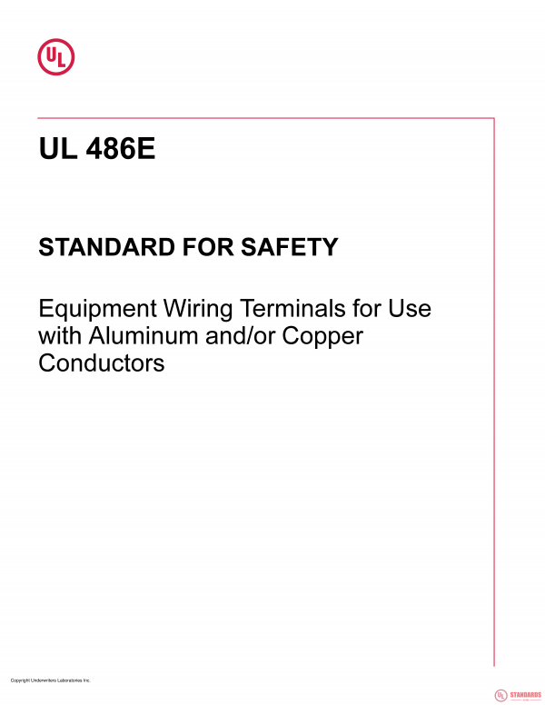 UL 486E PDF UL 486E PDF